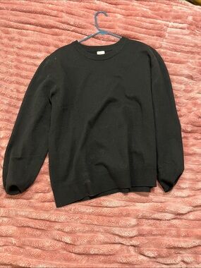 a new day Black Crewneck Sweater